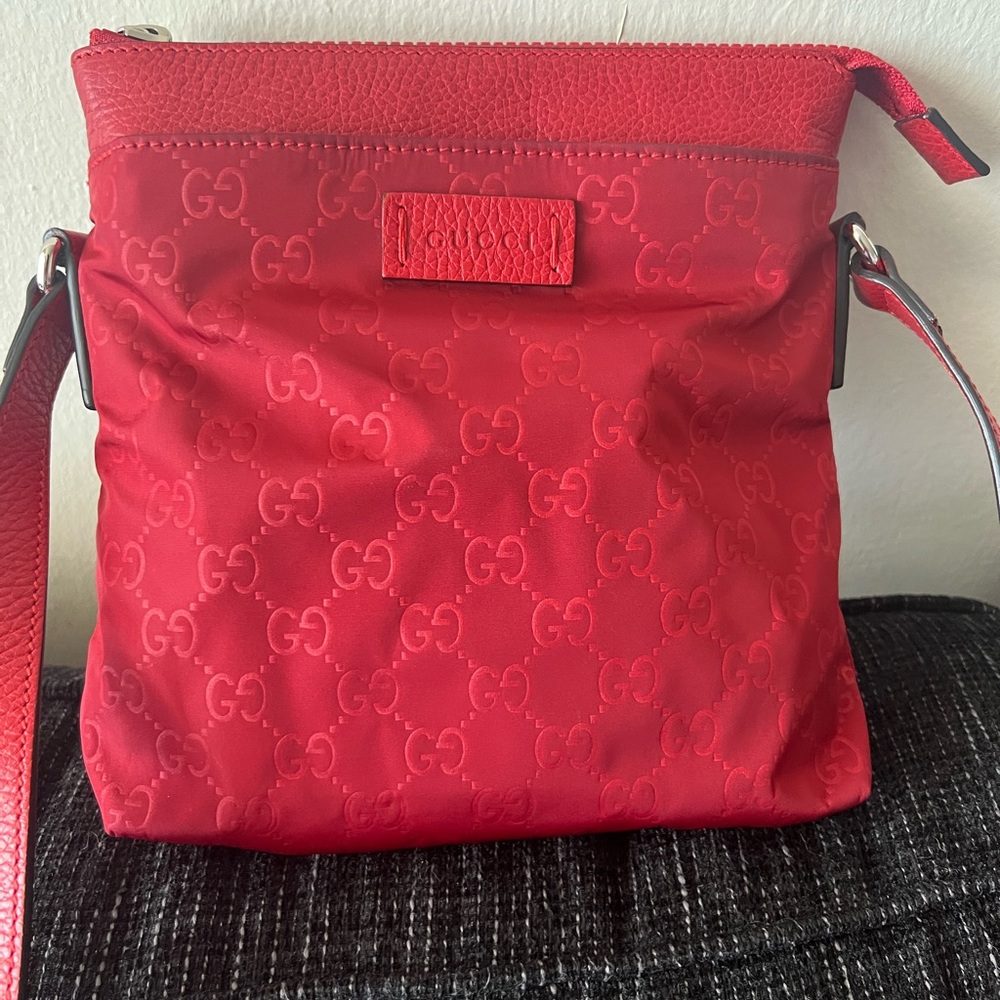 Red Nylon Gucci Bag
